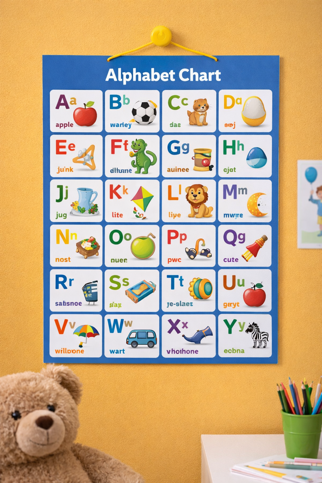 Kids Educational Alphabet Learning Chart
