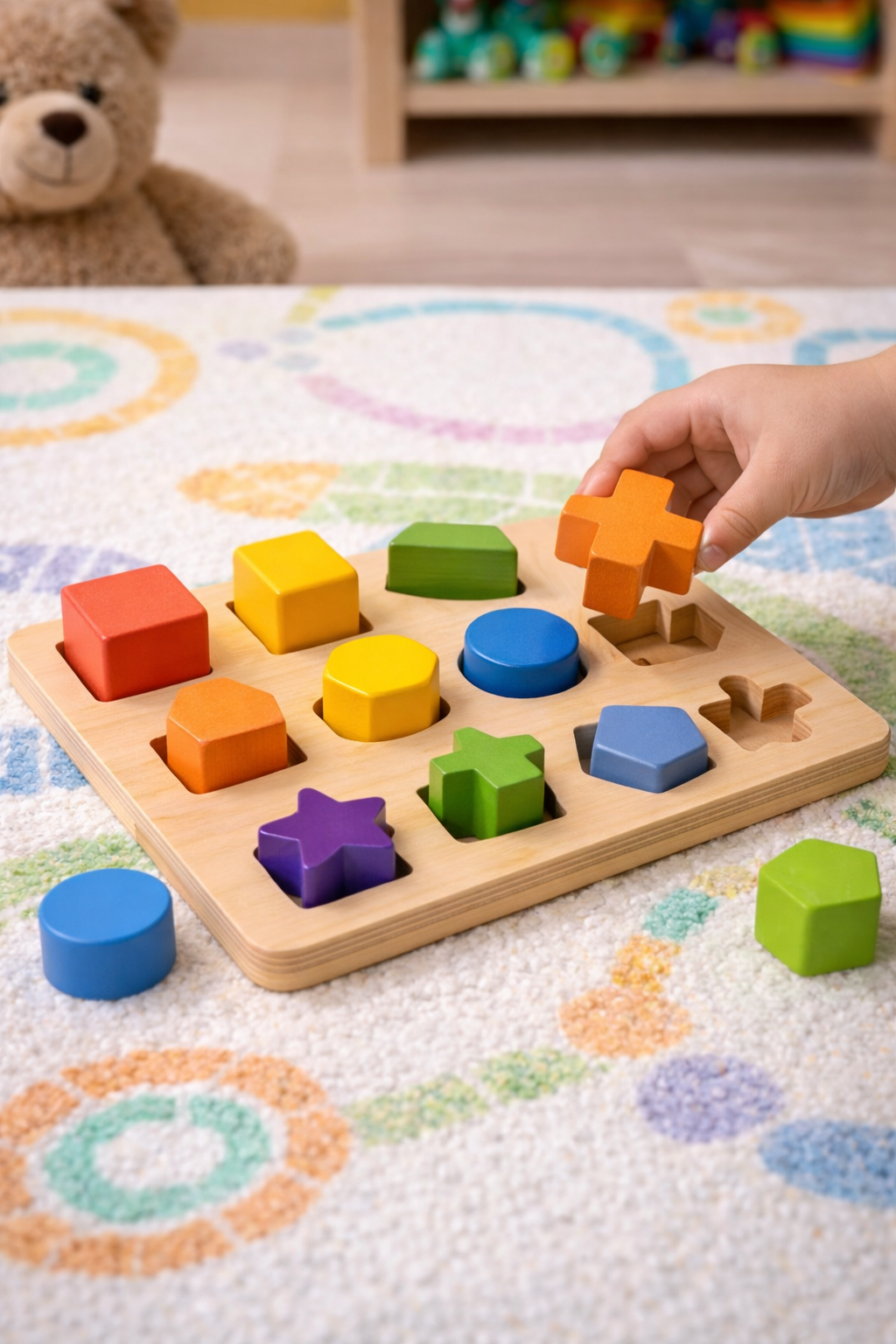Kids Wooden Shape Sorting Toy